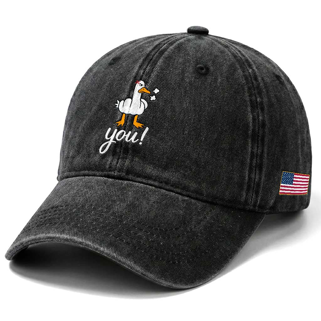 Funny Sarcastic Duck You Washed Cotton Baseball Cap Farm Animal Gift