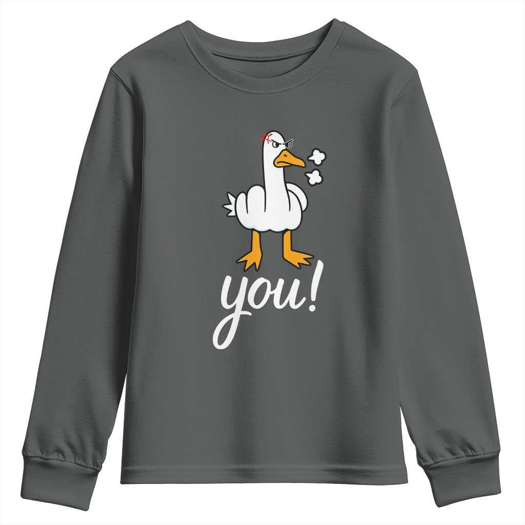 Funny Sarcastic Duck You Youth Sweatshirt Farm Animal Gift - Wonder Print Shop