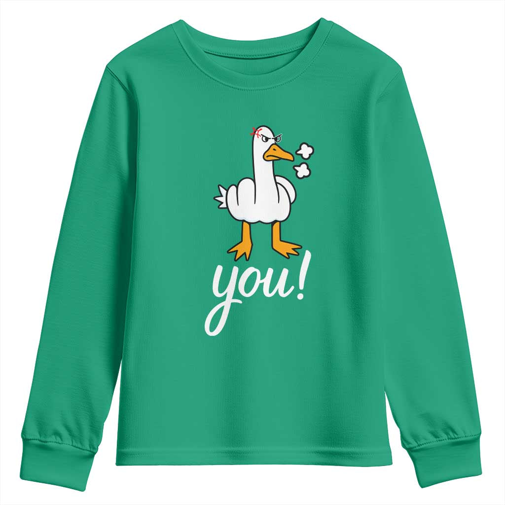 Funny Sarcastic Duck You Youth Sweatshirt Farm Animal Gift - Wonder Print Shop