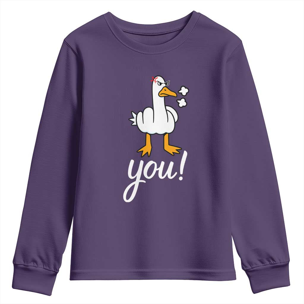 Funny Sarcastic Duck You Youth Sweatshirt Farm Animal Gift - Wonder Print Shop