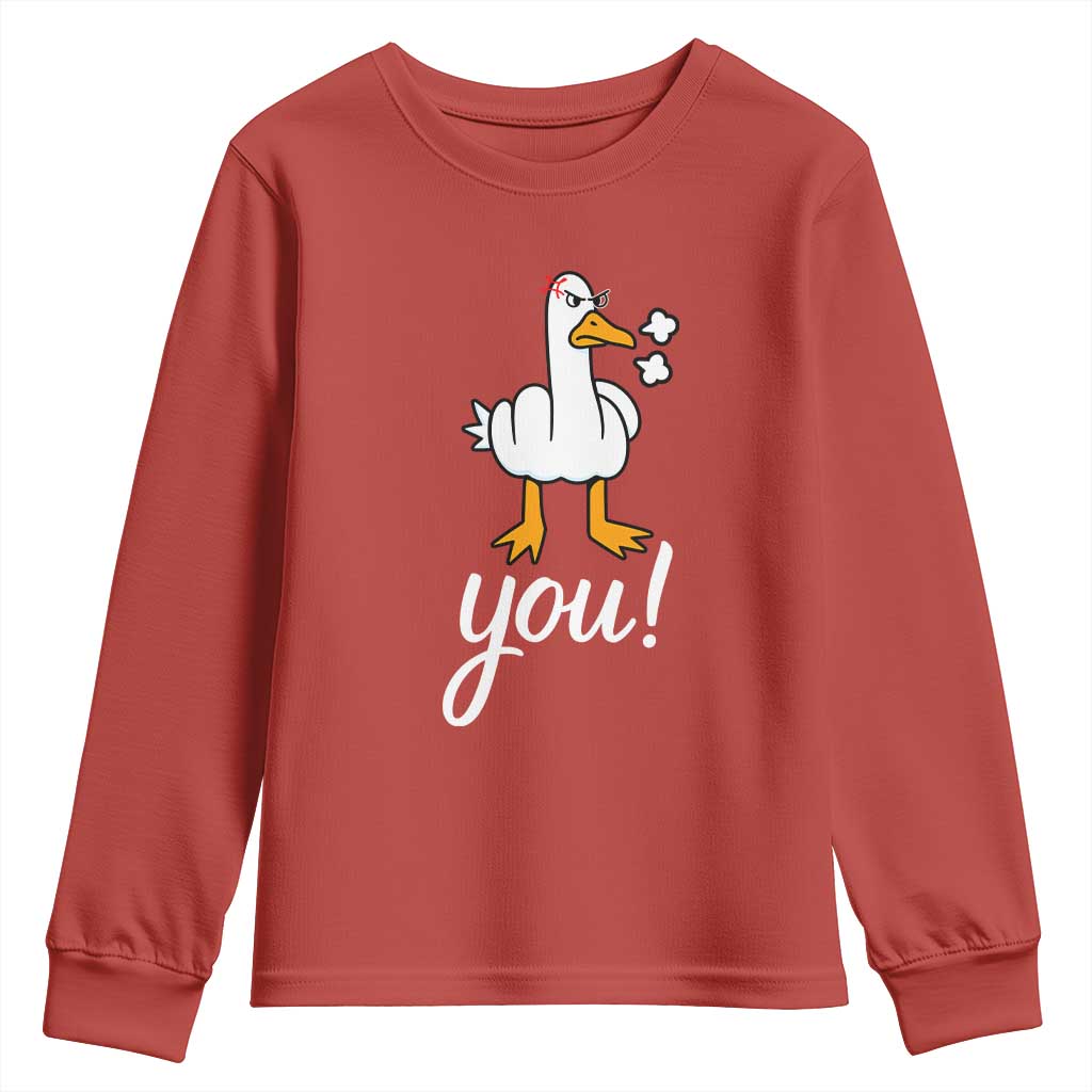 Funny Sarcastic Duck You Youth Sweatshirt Farm Animal Gift - Wonder Print Shop