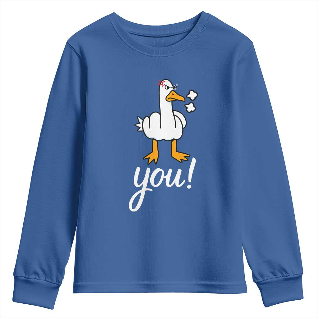 Funny Sarcastic Duck You Youth Sweatshirt Farm Animal Gift - Wonder Print Shop