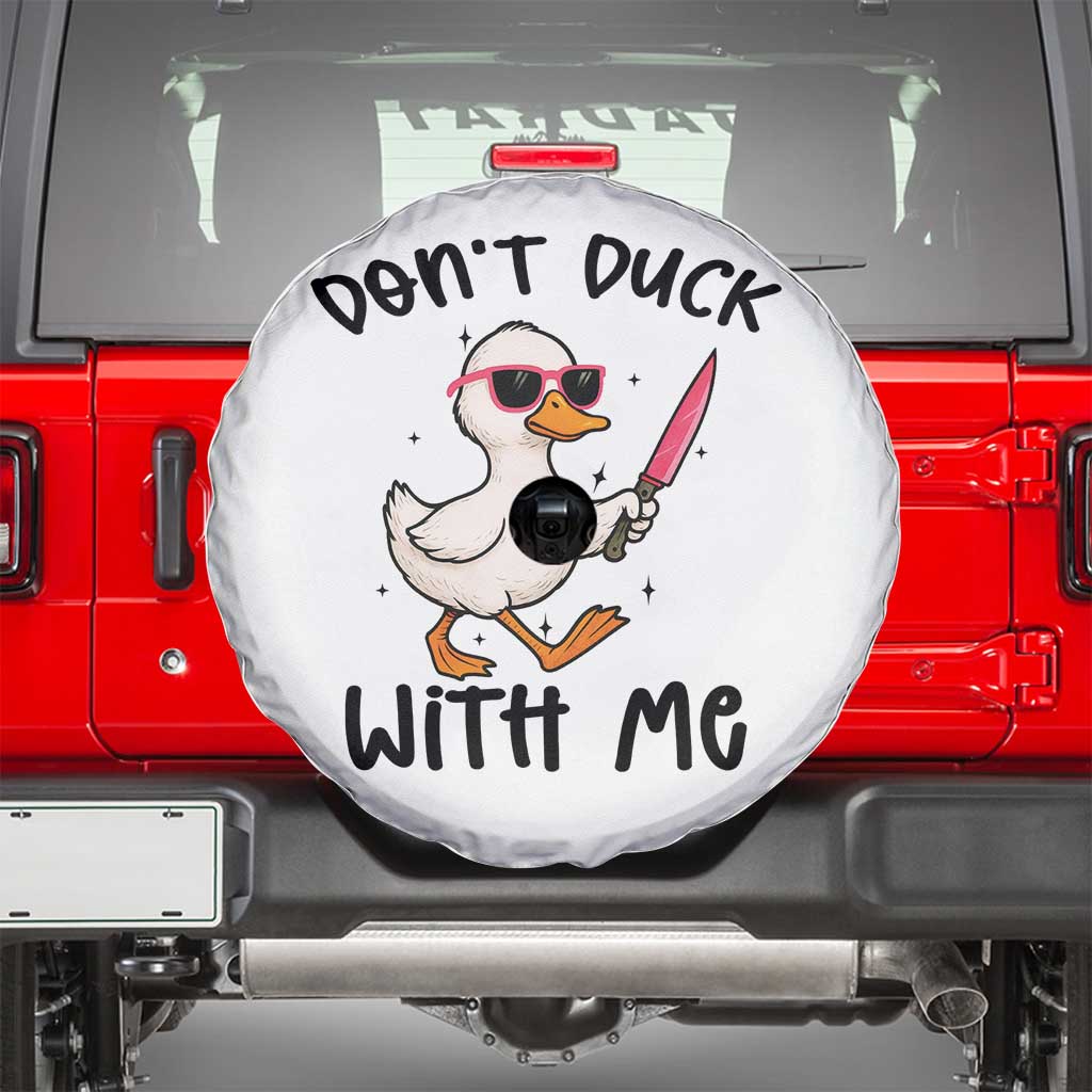 Do Not Duck With Me Spare Tire Cover Funny Duck Gift - Wonder Print Shop