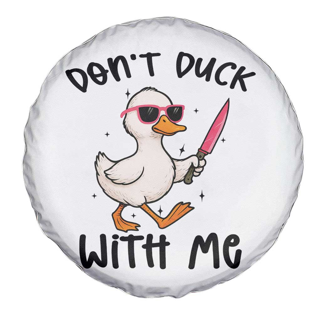 Do Not Duck With Me Spare Tire Cover Funny Duck Gift - Wonder Print Shop
