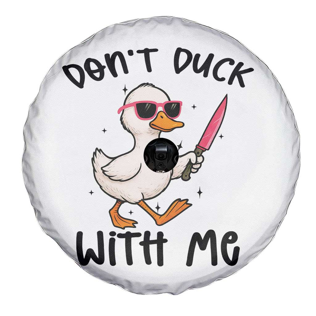 Do Not Duck With Me Spare Tire Cover Funny Duck Gift - Wonder Print Shop