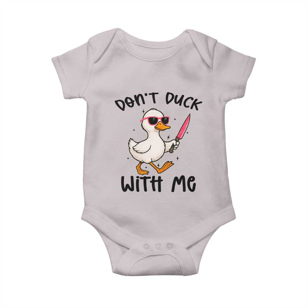 Do Not Duck With Me Baby Onesie Funny Duck Gift - Wonder Print Shop