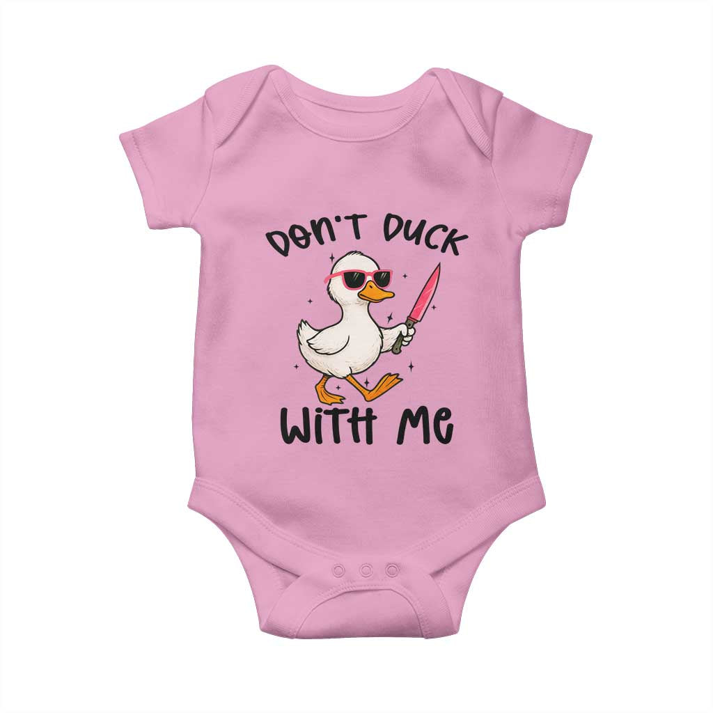 Do Not Duck With Me Baby Onesie Funny Duck Gift - Wonder Print Shop