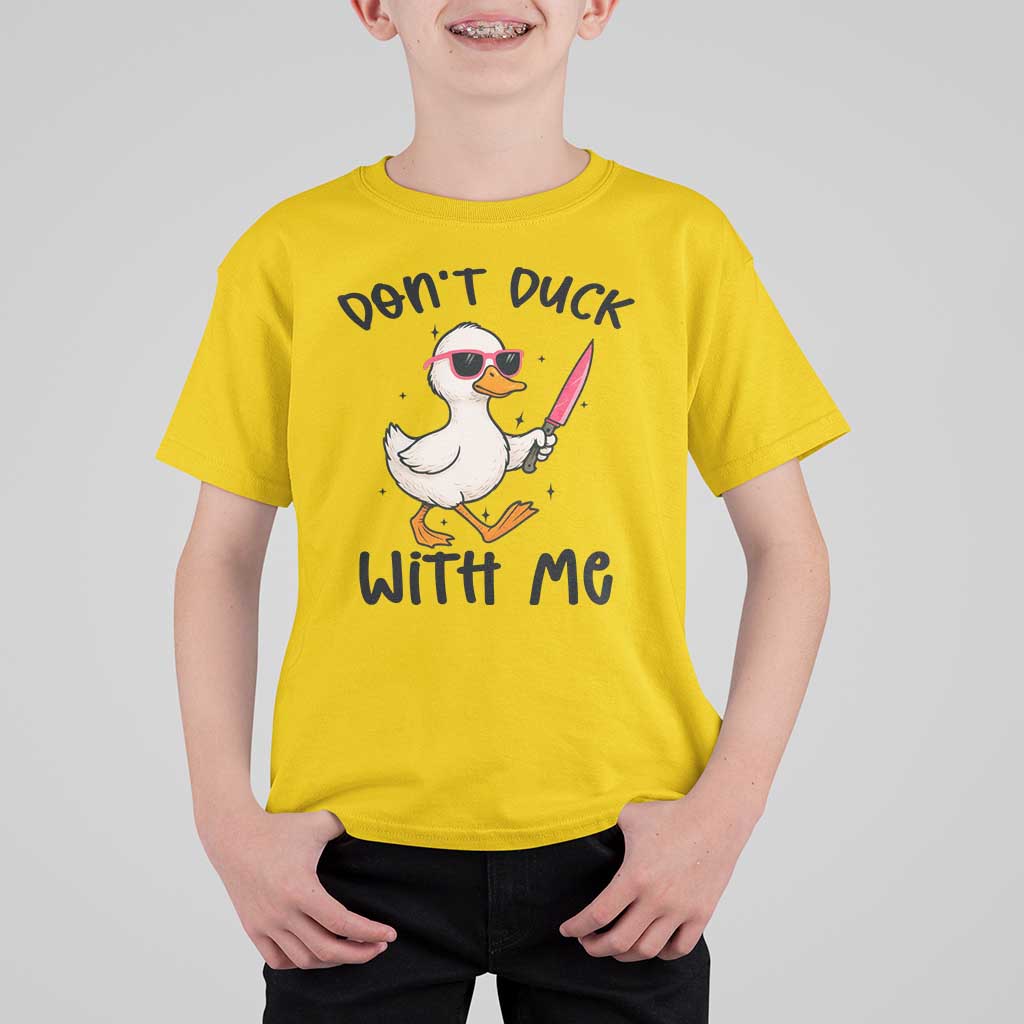 Do Not Duck With Me T Shirt For Kid Funny Duck Gift - Wonder Print Shop