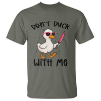 Do Not Duck With Me T Shirt Funny Duck Gift - Wonder Print Shop