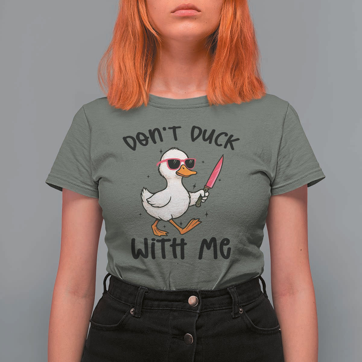 Do Not Duck With Me T Shirt For Women Funny Duck Gift - Wonder Print Shop
