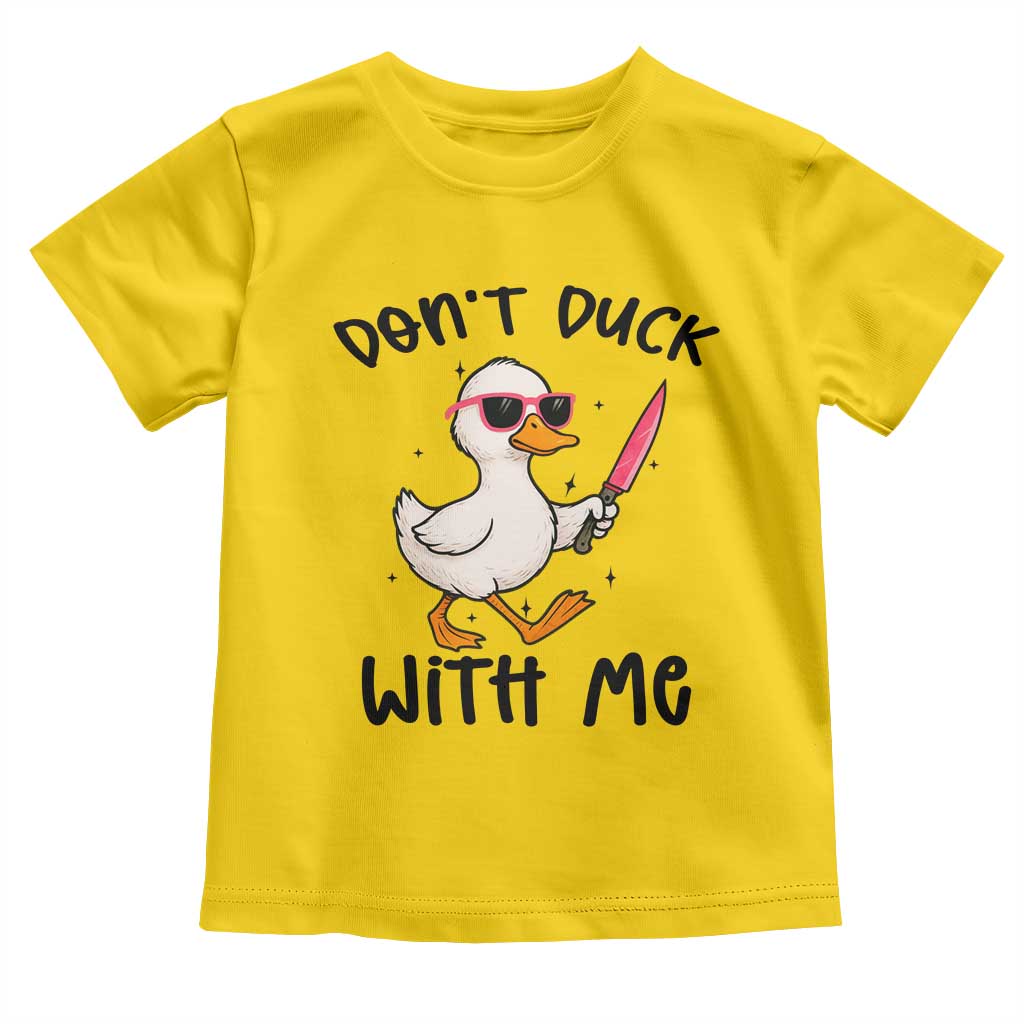 Do Not Duck With Me Toddler T Shirt Funny Duck Gift - Wonder Print Shop