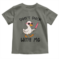 Do Not Duck With Me Toddler T Shirt Funny Duck Gift - Wonder Print Shop