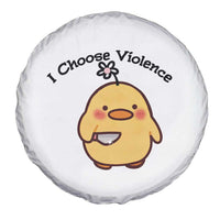 I Choose Violence Spare Tire Cover Funny Duck With Knife Gift - Wonder Print Shop