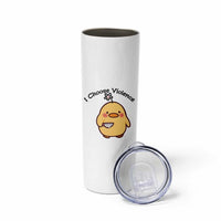 I Choose Violence Skinny Tumbler Funny Duck With Knife Gift