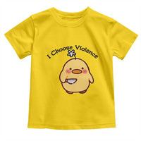 I Choose Violence Toddler T Shirt Funny Duck With Knife Gift - Wonder Print Shop