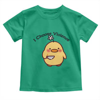 I Choose Violence Toddler T Shirt Funny Duck With Knife Gift - Wonder Print Shop