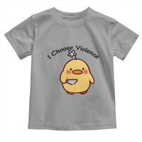 I Choose Violence Toddler T Shirt Funny Duck With Knife Gift - Wonder Print Shop