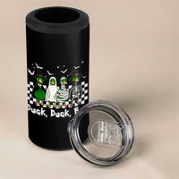 Halloween Duck Duck Boo 4 in 1 Can Cooler Tumbler Funny Spooky Gift