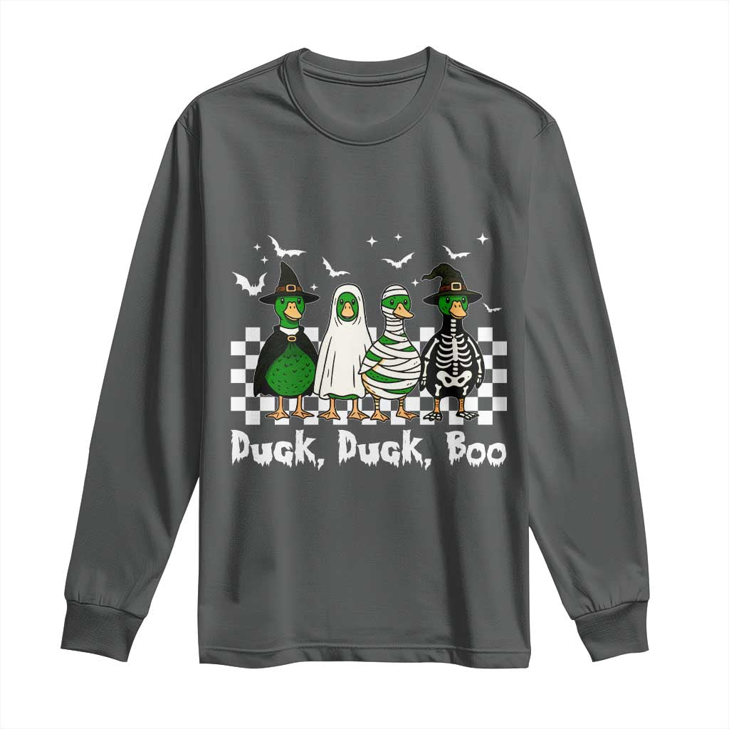 Halloween Duck Duck Boo Long Sleeve Shirt Funny Spooky Gift - Wonder Print Shop