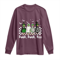 Halloween Duck Duck Boo Long Sleeve Shirt Funny Spooky Gift - Wonder Print Shop