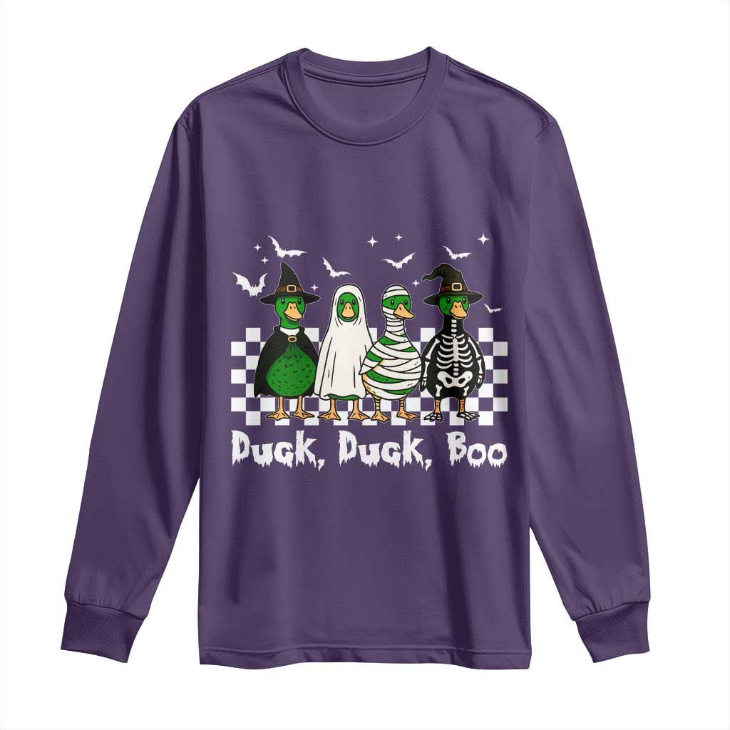 Halloween Duck Duck Boo Long Sleeve Shirt Funny Spooky Gift - Wonder Print Shop