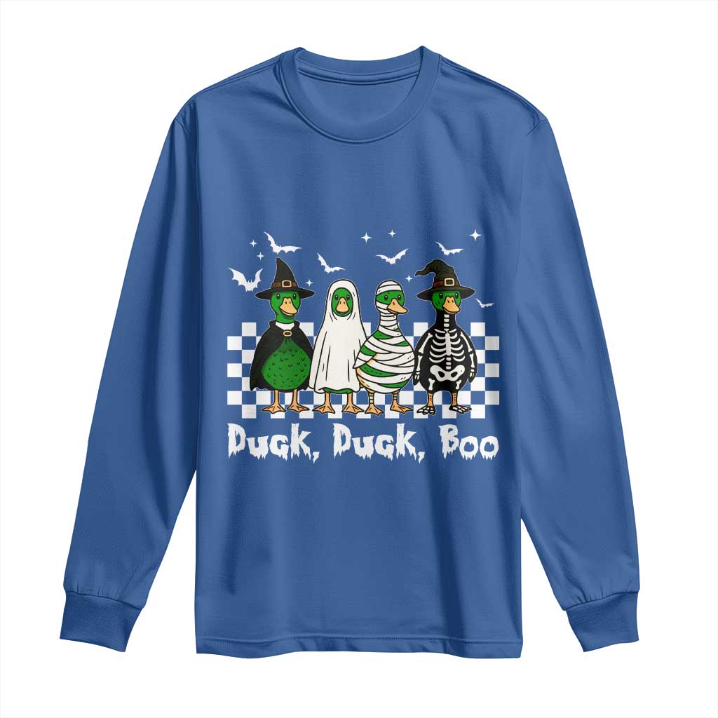 Halloween Duck Duck Boo Long Sleeve Shirt Funny Spooky Gift - Wonder Print Shop