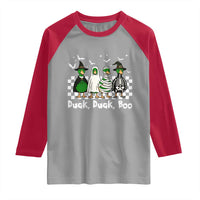 Halloween Duck Duck Boo Raglan Shirt Funny Spooky Gift - Wonder Print Shop