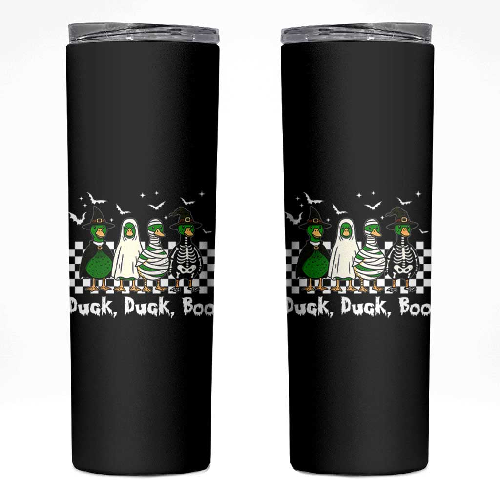 Halloween Duck Duck Boo Skinny Tumbler Funny Spooky Gift