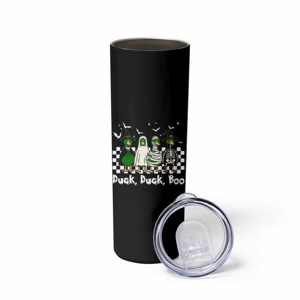 Halloween Duck Duck Boo Skinny Tumbler Funny Spooky Gift