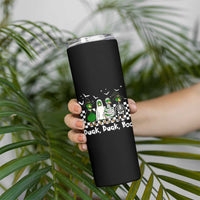 Halloween Duck Duck Boo Skinny Tumbler Funny Spooky Gift