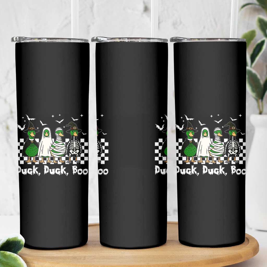 Halloween Duck Duck Boo Skinny Tumbler Funny Spooky Gift