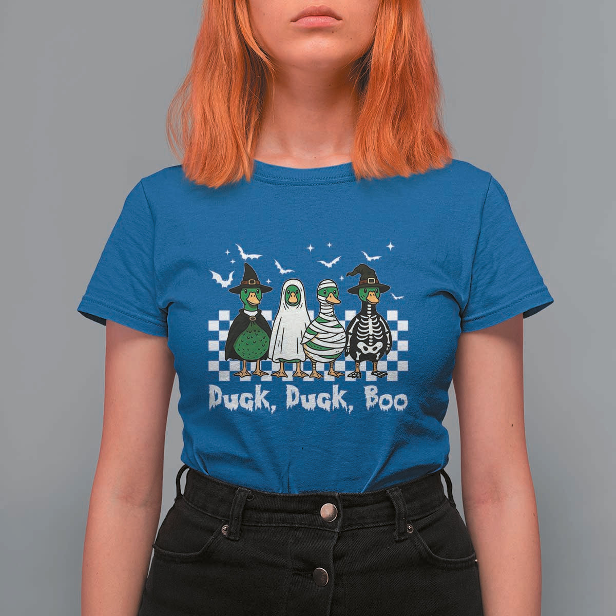 Halloween Duck Duck Boo T Shirt For Women Funny Spooky Gift - Wonder Print Shop