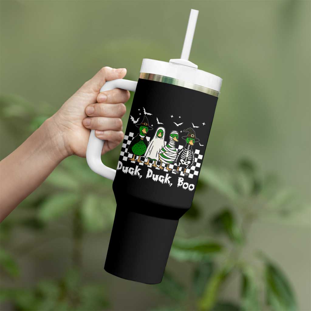 Halloween Duck Duck Boo Tumbler With Handle Funny Spooky Gift
