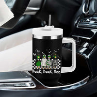 Halloween Duck Duck Boo Tumbler With Handle Funny Spooky Gift