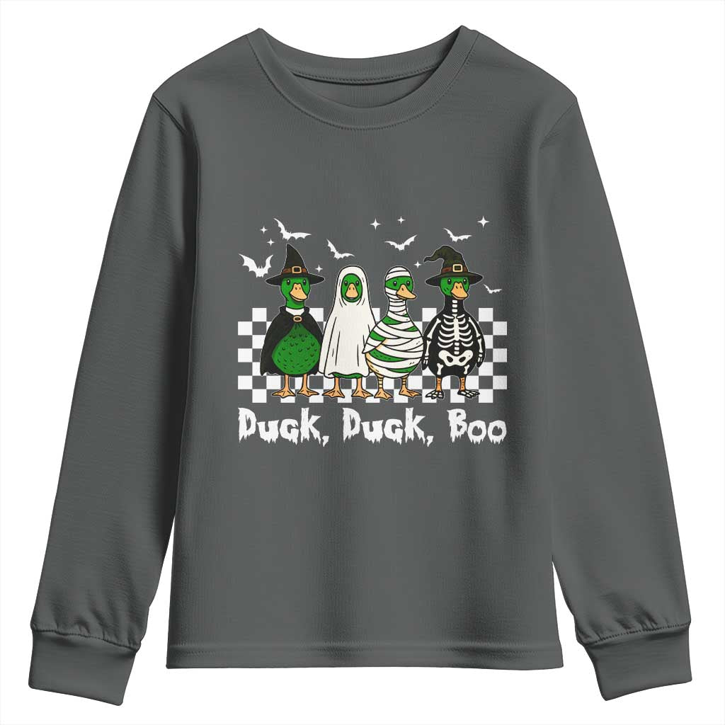 Halloween Duck Duck Boo Youth Sweatshirt Funny Spooky Gift - Wonder Print Shop