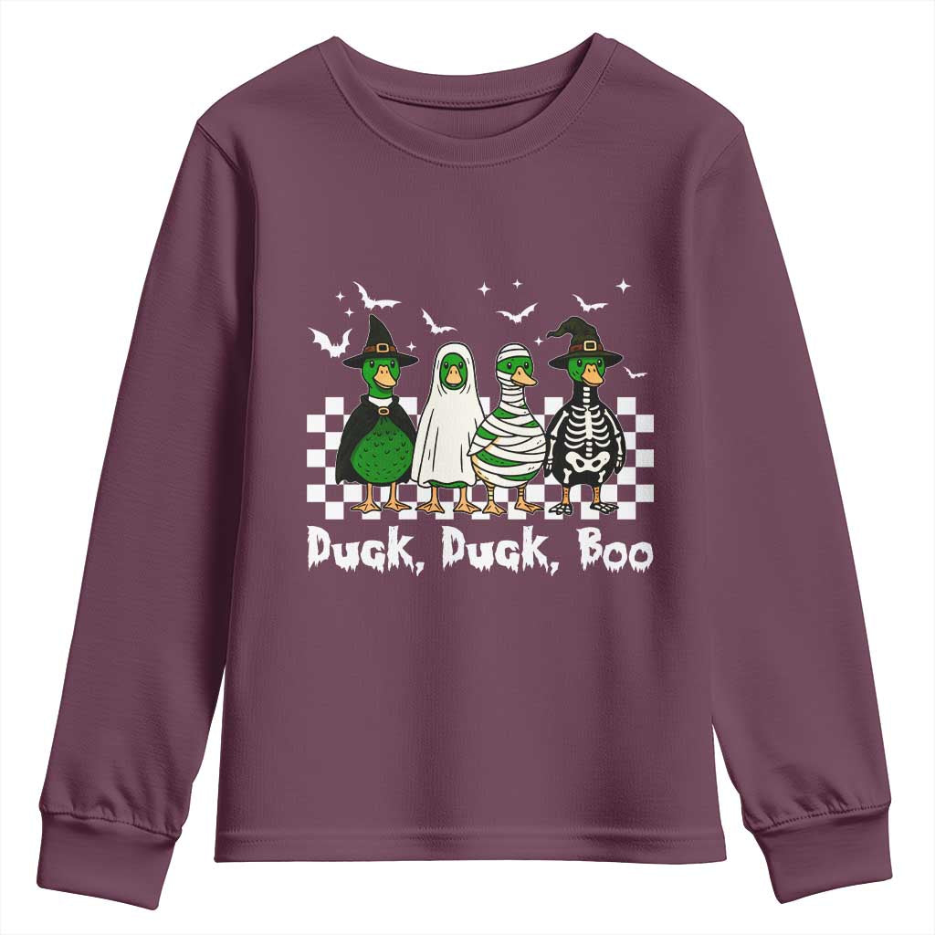 Halloween Duck Duck Boo Youth Sweatshirt Funny Spooky Gift - Wonder Print Shop