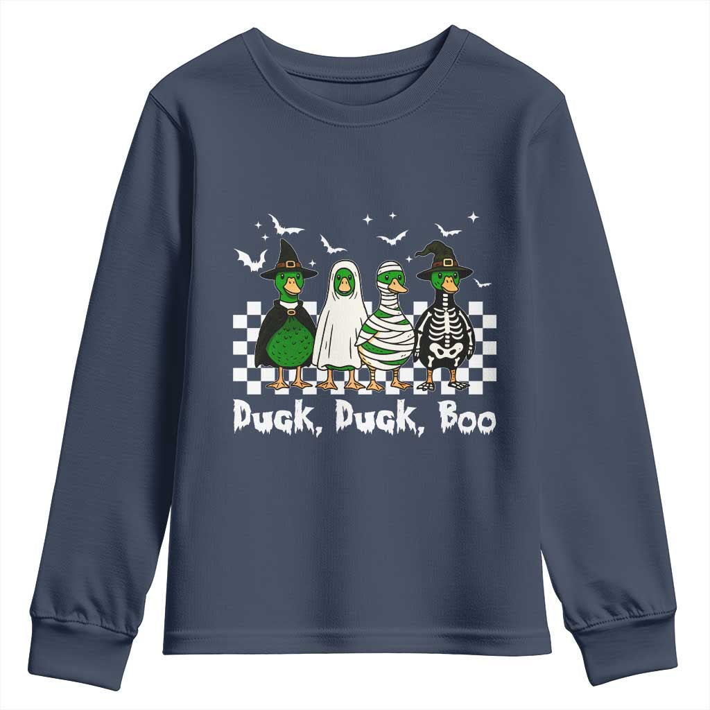 Halloween Duck Duck Boo Youth Sweatshirt Funny Spooky Gift - Wonder Print Shop