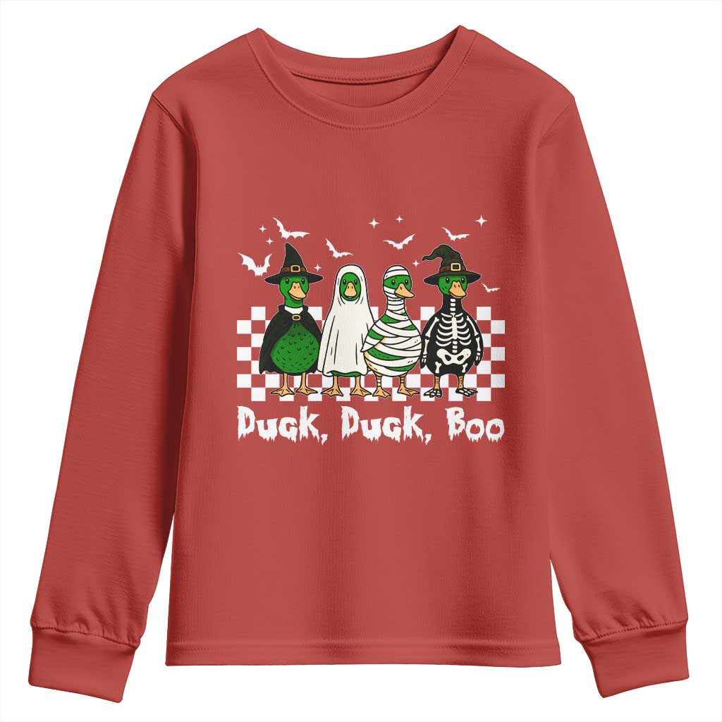 Halloween Duck Duck Boo Youth Sweatshirt Funny Spooky Gift - Wonder Print Shop