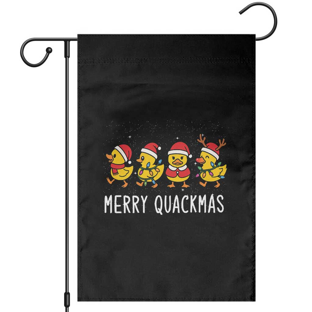 Funny Christmas Duck Garden Flag Merry Quackmas Gift - Wonder Print Shop