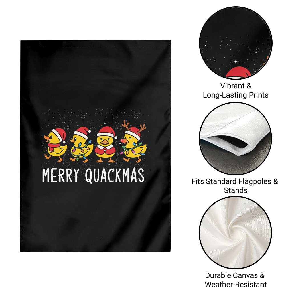 Funny Christmas Duck Garden Flag Merry Quackmas Gift - Wonder Print Shop