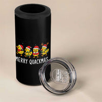 Funny Christmas Duck 4 in 1 Can Cooler Tumbler Merry Quackmas Gift