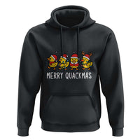 Funny Christmas Duck Hoodie Merry Quackmas Gift - Wonder Print Shop