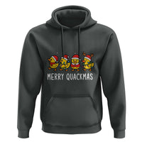 Funny Christmas Duck Hoodie Merry Quackmas Gift - Wonder Print Shop