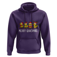 Funny Christmas Duck Hoodie Merry Quackmas Gift - Wonder Print Shop