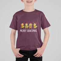 Funny Christmas Duck T Shirt For Kid Merry Quackmas Gift - Wonder Print Shop