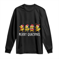 Funny Christmas Duck Long Sleeve Shirt Merry Quackmas Gift - Wonder Print Shop
