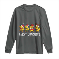 Funny Christmas Duck Long Sleeve Shirt Merry Quackmas Gift - Wonder Print Shop
