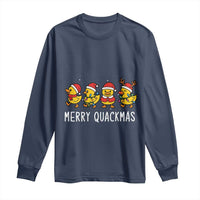 Funny Christmas Duck Long Sleeve Shirt Merry Quackmas Gift - Wonder Print Shop