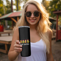 Funny Christmas Duck Skinny Tumbler Merry Quackmas Gift