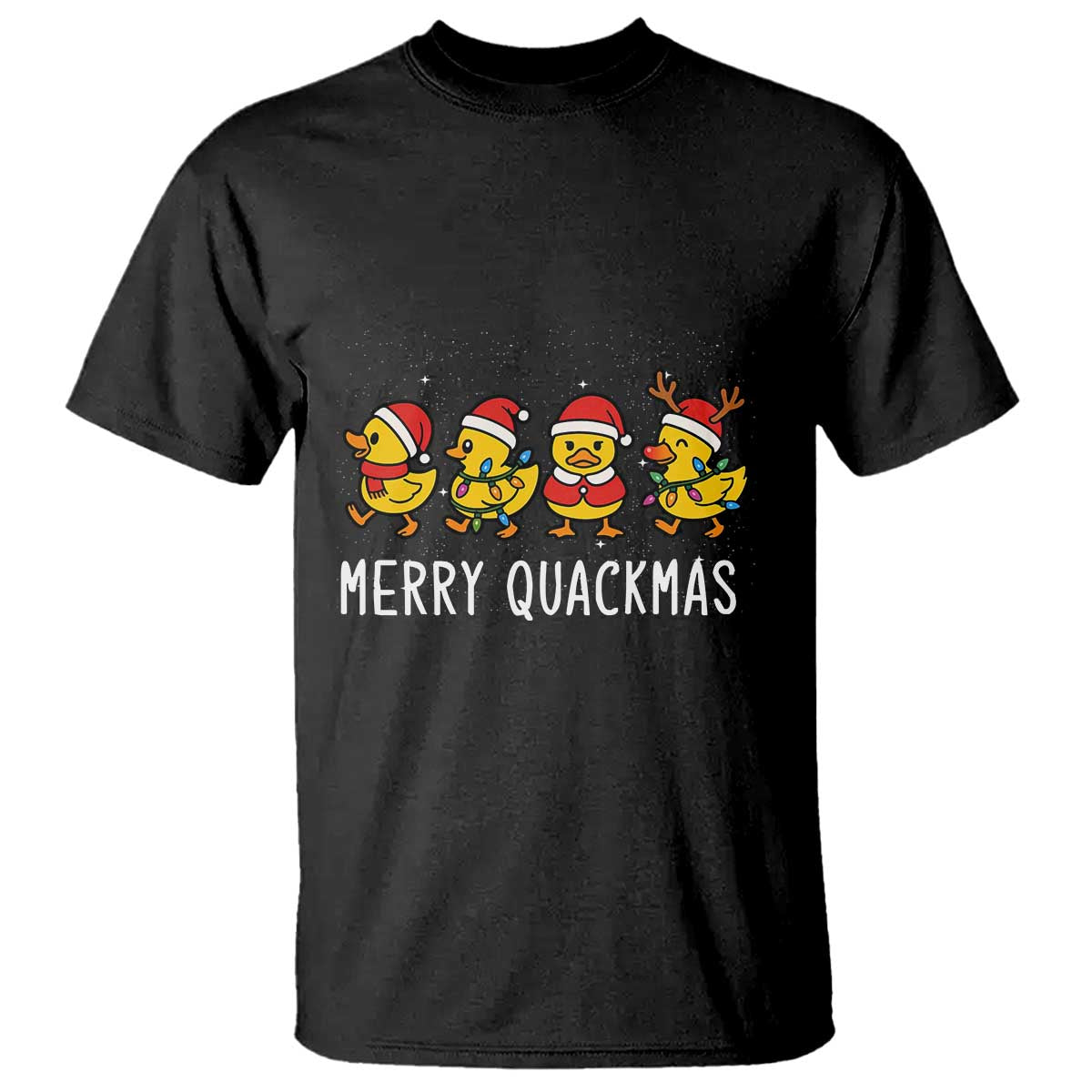 Funny Christmas Duck T Shirt Merry Quackmas Gift - Wonder Print Shop